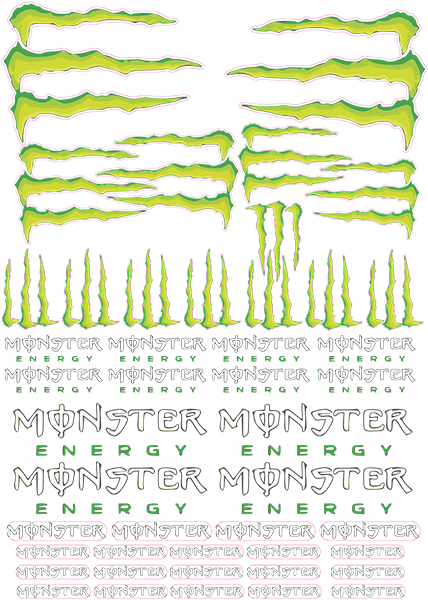 MONSTER STICKER SHEET KOMPLETT DAS BESTE ANGEBOT