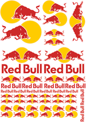 Bild von A4 Klebersatz Red Bull